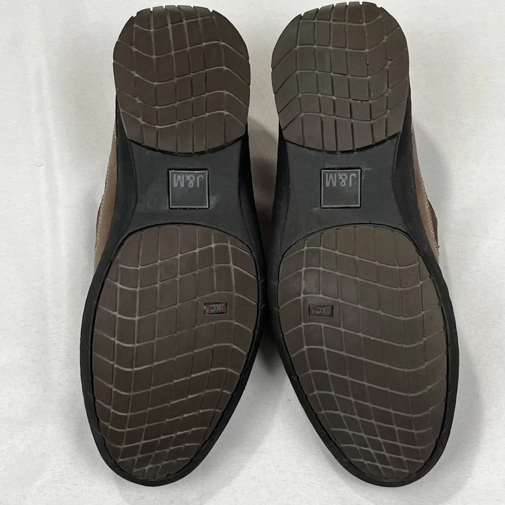 J & M Johnston & Murphy Driving Loafers Men 9M Shoes Brown‎ leather Sheepskin - Picture 4 of 7